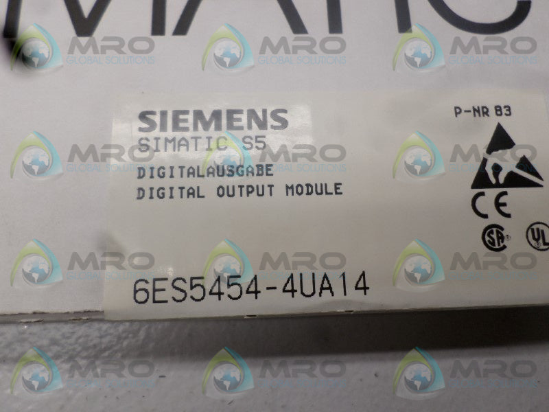 SIEMENS SIMATIC S5 6ES5454-4UA14 OUTPUT MODULE  NSFS