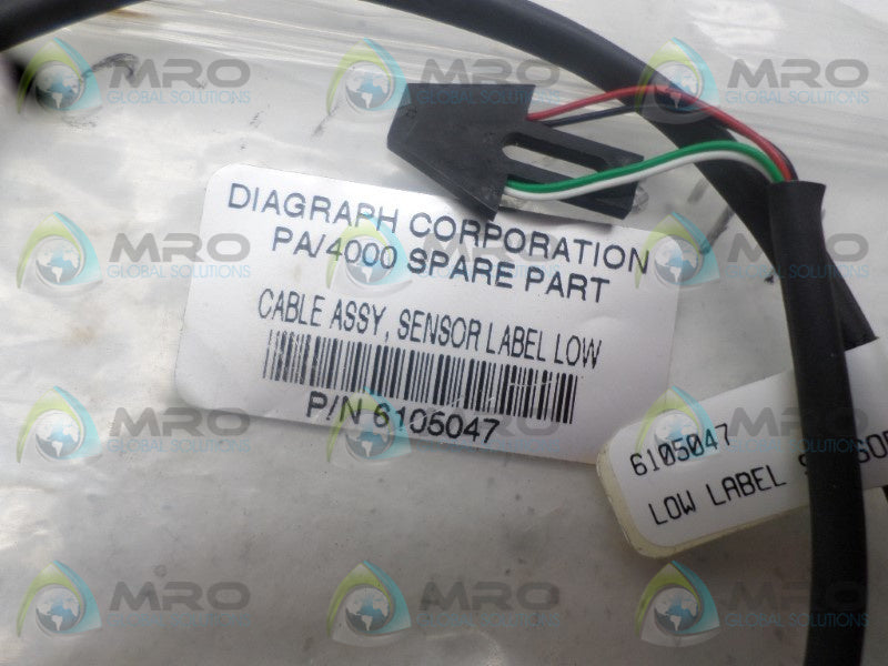 DIAGRAPH 6105047 SENSOR LABEL LOW CABLE ASSEMBLY  NSMP