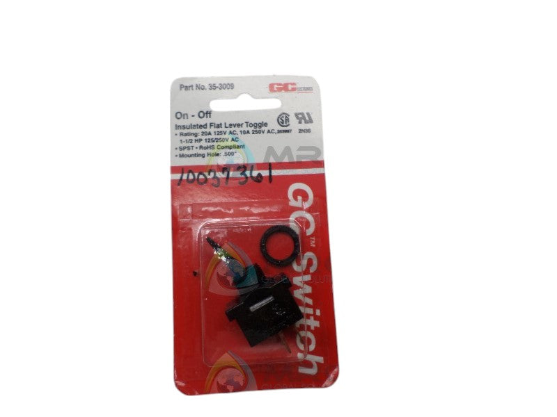 GC ELECTRONICS 35-3009 FLAT LEVER TOGGLE  NSMP