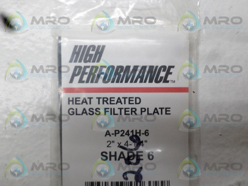 HIGH PERFORMANCE A-P241H-6 GLASS FILTER PLATE  NSMP