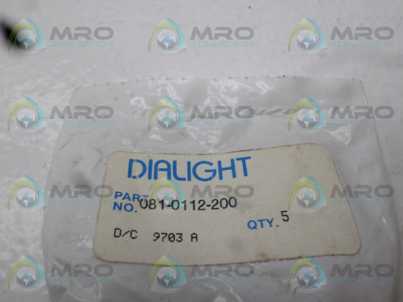 DIALIGHT 081-0112-200 LAMP LENS (PKG OF 5)  NSMP