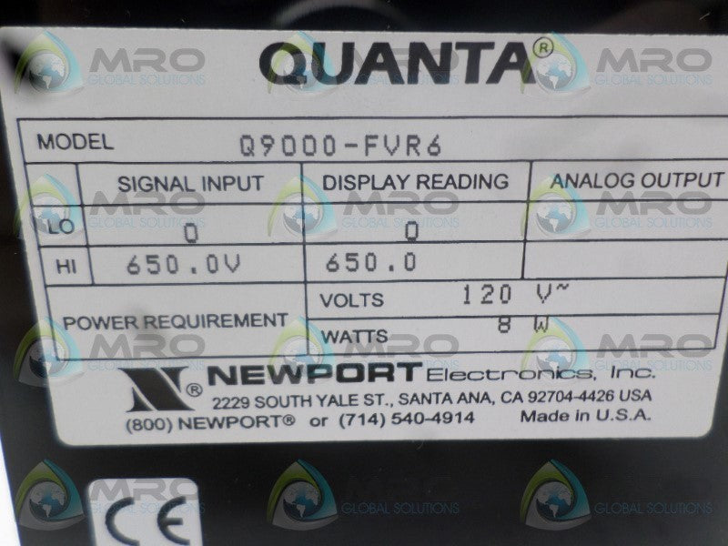 NSNPPORT Q9000-FVR6 PANEL METER  UNMP