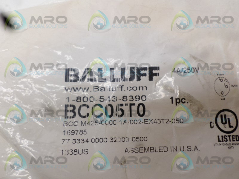 BALLUFF BCCM425-0000-1A-002-EX43T2-050 CABLE CONNECTOR  NSMP