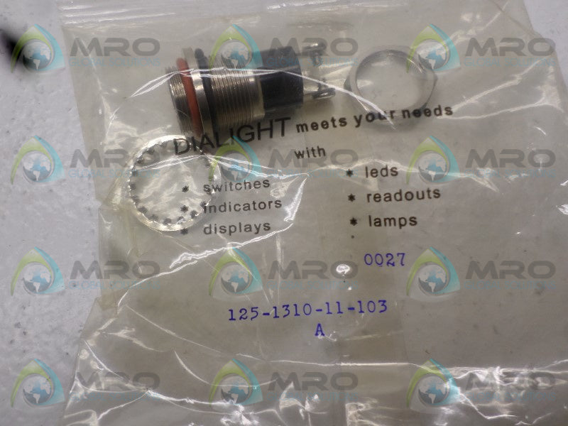 DIALIGHT 125-1310-11-103 INDICATOR BASE  NSMP