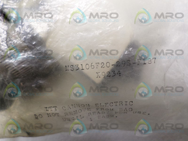 AMPHENOL MS3106F20-29S-F187 CONNECTOR KIT  NSMP