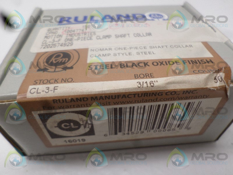 RULAND CL-3-F SHAFT COLLAR 3/16"  NSFS