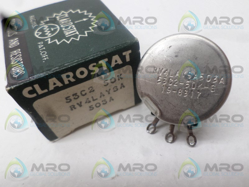CLAROSTAT RV4LAYSA503A POTENTIOMETER 50K OHMS  NSMP