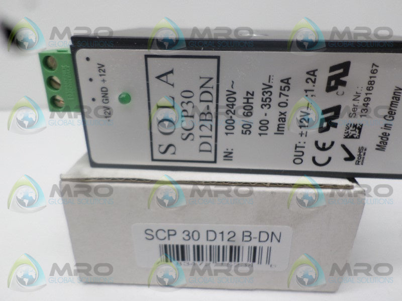 SOLA SCP30-D12B-DN POWER SUPPLY  NSMP