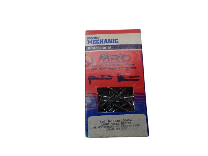 MASTER MECHANIC S48-100-MM STEEL RIVETS (PKG OF 100)  NSMP