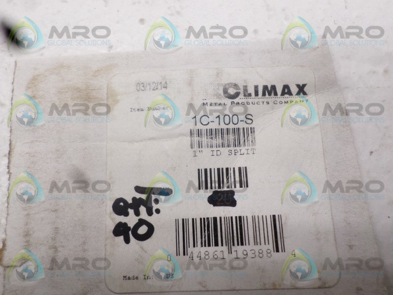 CLIMAX 1C-100-S ID SPLIT 1"  NSNP