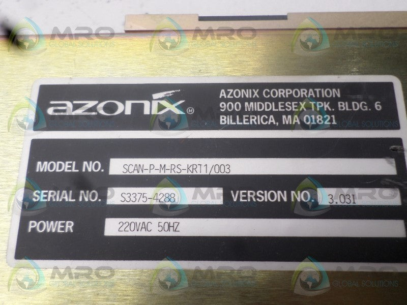 AZONIX SCAN-P-M-RS-KRT1/003 SCANNER PLUS  NSNP