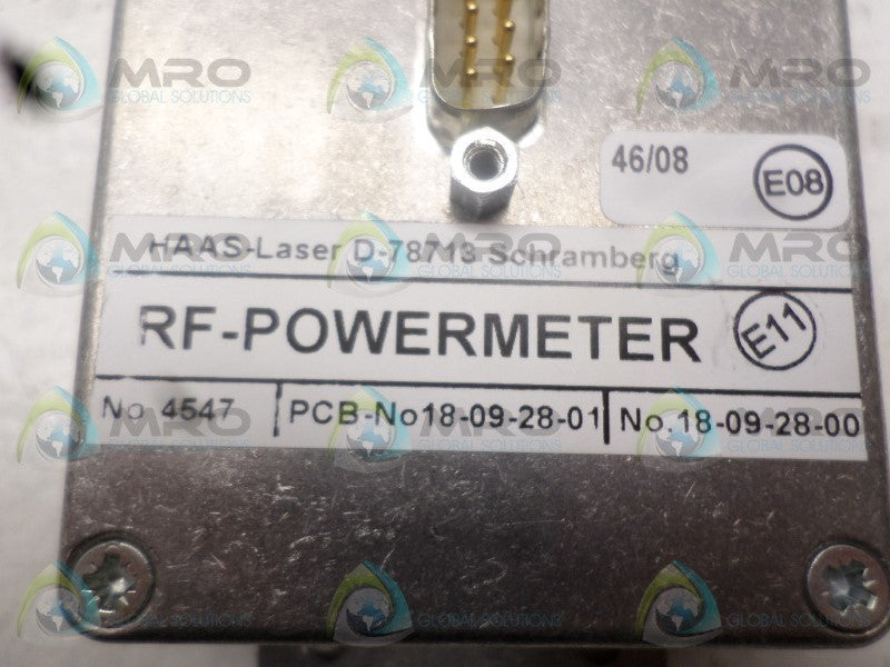 HAAS-LASER 18-09-28-00 RF-POWERMETER  NSNP