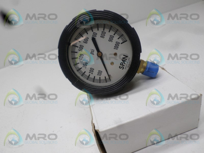 SPAN LFS220-0-1000 PRESSURE GAUGE 0-1000PSI  NSMP