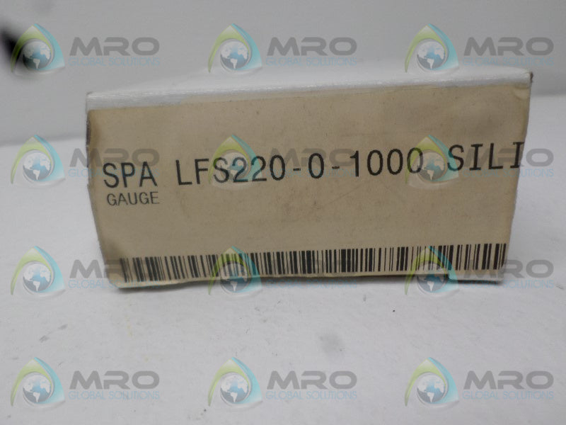 SPAN LFS220-0-1000 PRESSURE GAUGE 0-1000PSI  NSMP