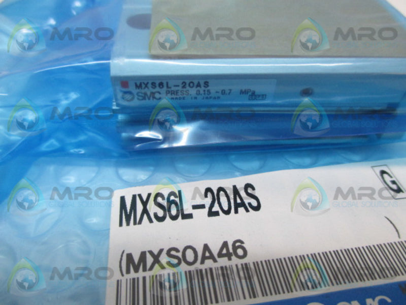 SMC MXS6L-20AS AIR SLIDE TABLE CYLINDER  NSMP