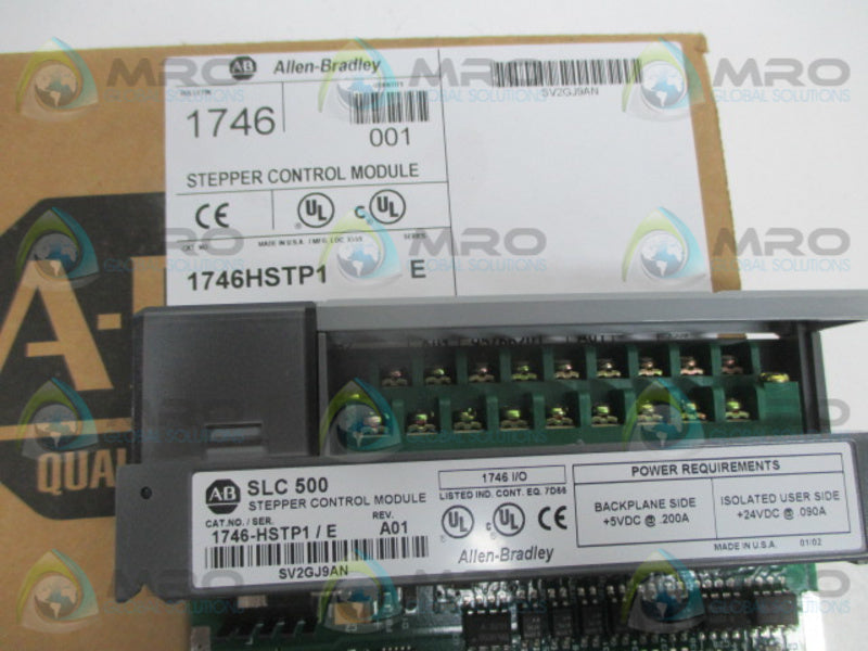 INDUSTRIAL SPARE PART SLC 500 1746-HSTP1 SER. E STEPPER CONTROL MODULE  NSMP