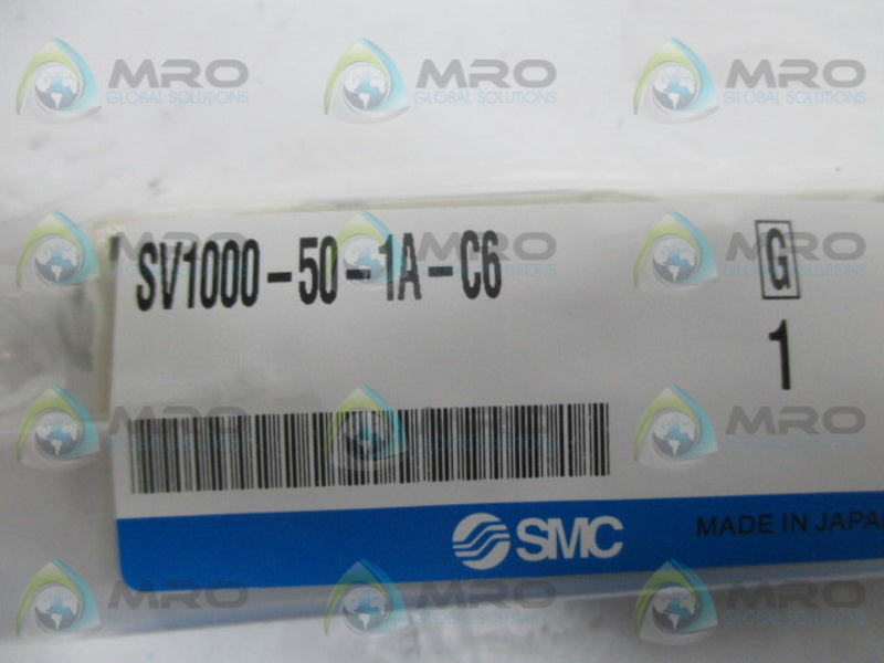 SMC SV1000-50-1A-C6 MANIFOLD BLOCK ASSEMBLY  NSMP
