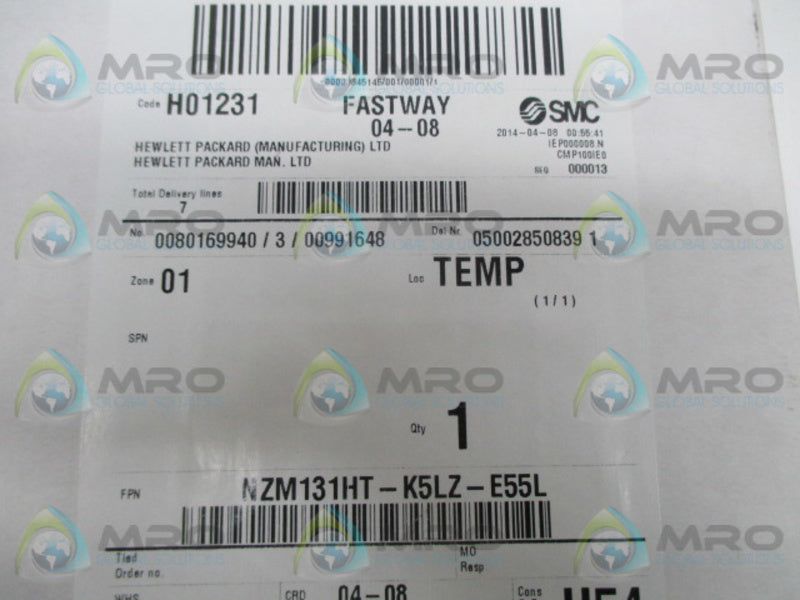 SMC NZM131HT-K5LZ-E55L VACUUM GENERATOR  NSFS