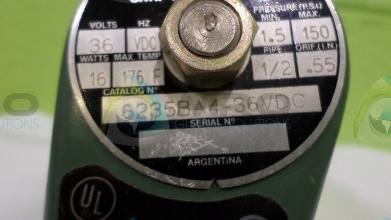 SNAPTITE 6235BA4-36VDC GENERAL PURPOSE VALVE NSNP
