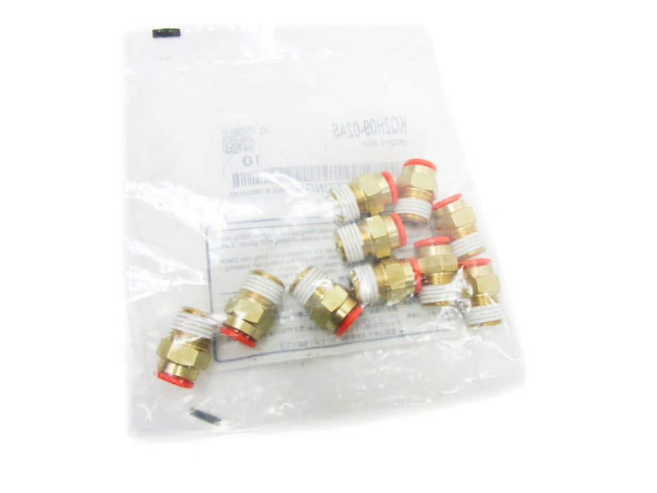 SMC KQ2H09-02AS MALE ADAPTER (PKG OF 10)  NSMP