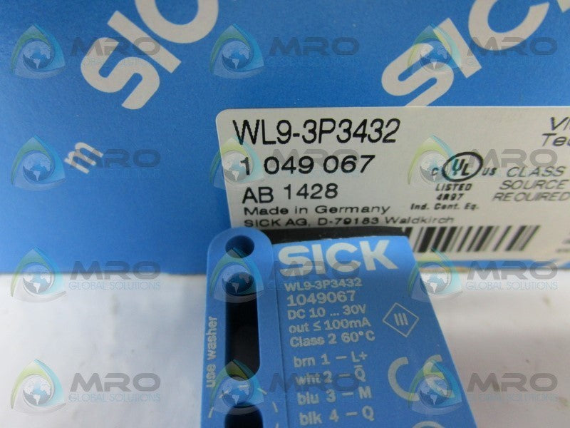 SICK WL9-3P3432 PHOTOELECTRIC SENSOR  NSMP