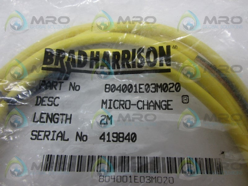 DANIEL WOODHEAD 804001E03M020 CABLE CONNECTOR  NSMP