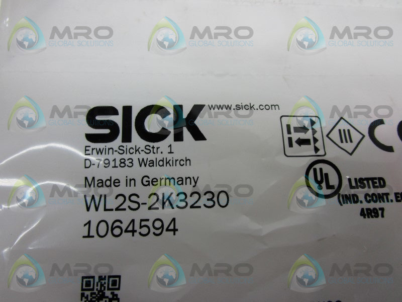 SICK WL2S-2K3230 REFLECTIVE LIGHT SWITCH  NSMP
