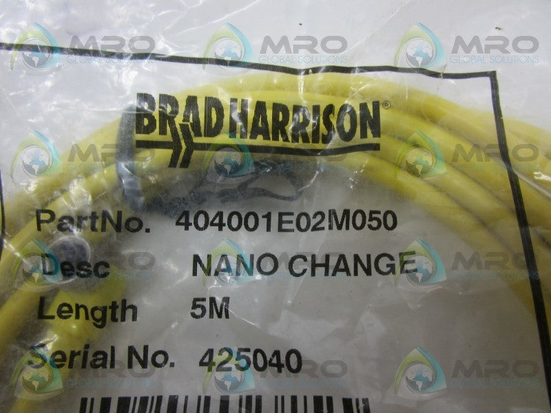 DANIEL WOODHEAD 404001E02M050 CABLE CONNECTOR  NSMP
