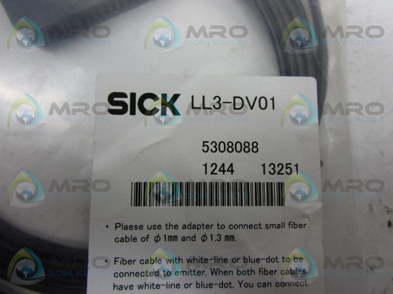 SICK LL3-DV01 FIBER OPTIC CABLE SENSOR  NSMP