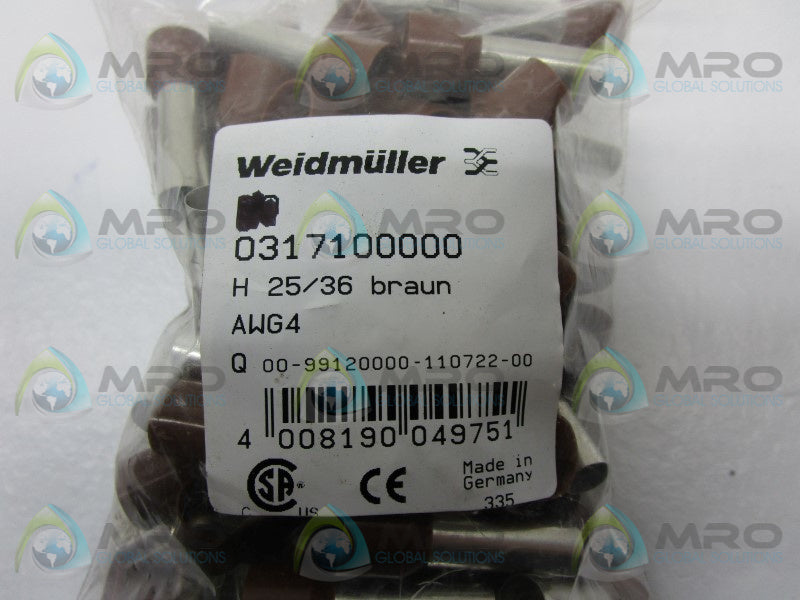 WEIDMULLER 0317100000  NSNP