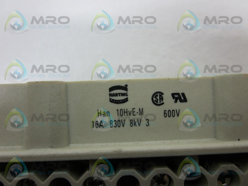 HARTING HAN10HVE-M CONNECTOR  NSNP