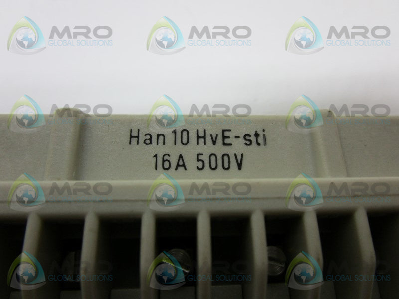 HARTING HAN10HVE-STI CONNECTOR  NSNP