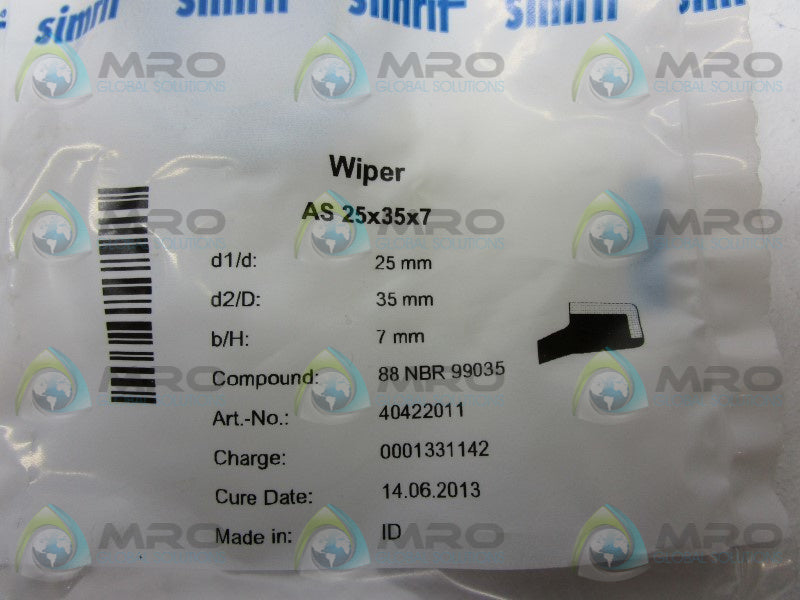 SIMRIT AS25X35X7 WIPER  NSMP