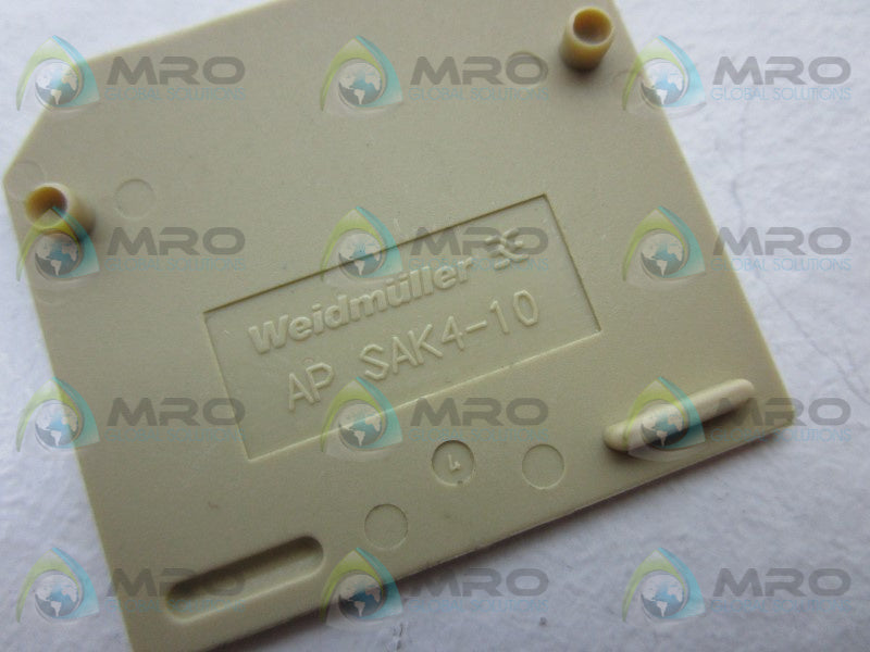 WEIDMULLER APSAK4-10 END PLATE  NSNP