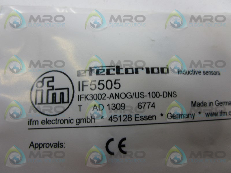 IFM EFECTOR IF5505 PROXIMITY SENSOR  NSMP