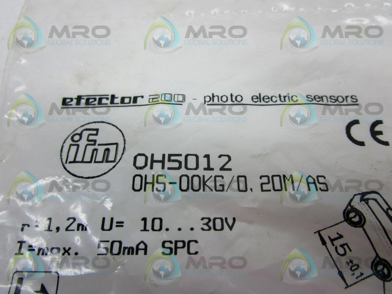 IFM EFECTOR OH5012 PHOTOELECTRIC SENSOR  NSMP