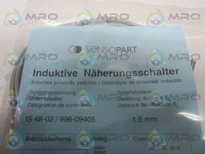SENSOPART IS48-02 996-09405 PHOTOELECTRIC SENSOR  NSMP