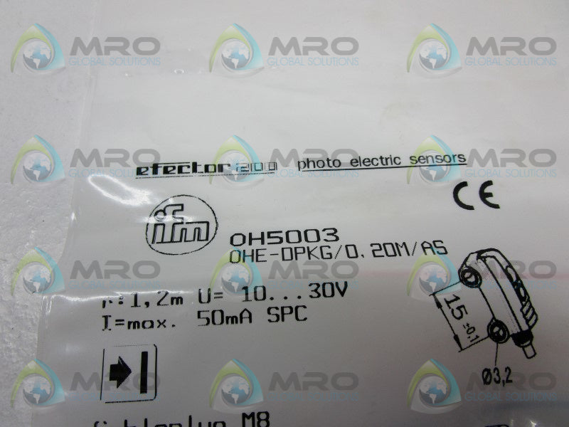 IFM EFECTOR OH5003 PHOTOELECTRIC SENSOR  NSMP