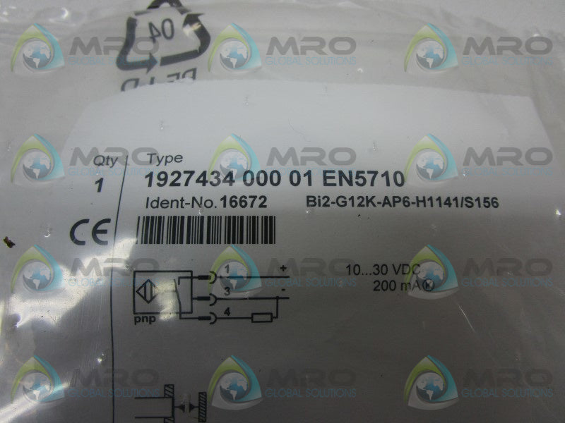 TURCK Bi2-G12K-AP6-H1141/S156 PROXIMITY SENSOR  NSMP
