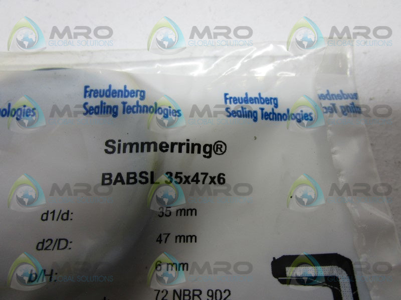 SIMRIT SIMMERRING BABSL SHAFT SEAL RING  NSMP
