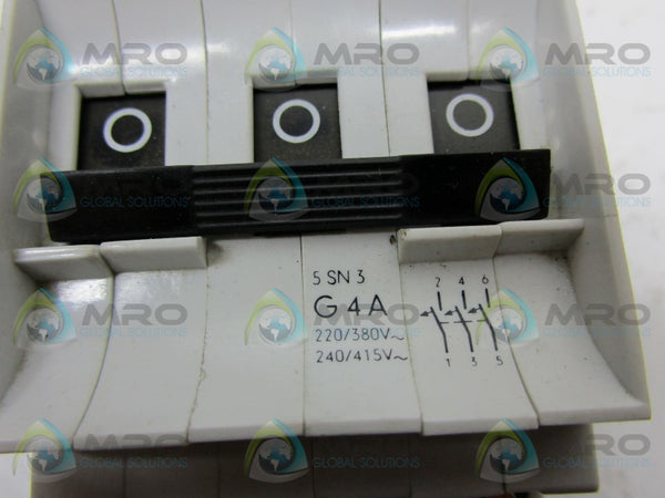 SIEMENS 5SN3304 CIRCUIT BREAKER 4A  NSNP