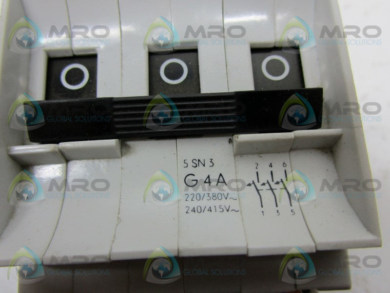 SIEMENS 5SN3304 CIRCUIT BREAKER 4A  NSNP