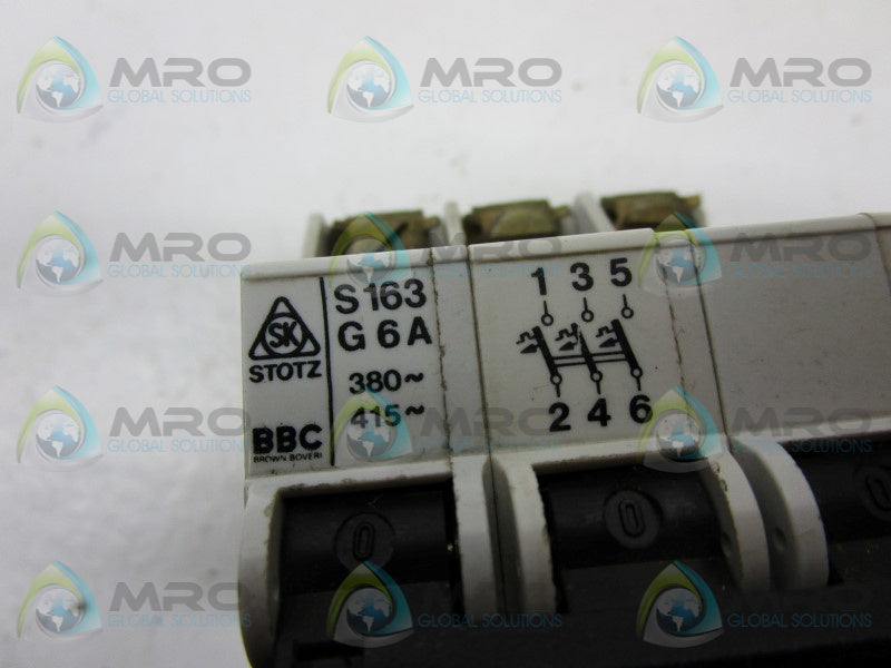 STOTZ S163-G6A CIRCUIT BREAKER 6A  UNMP