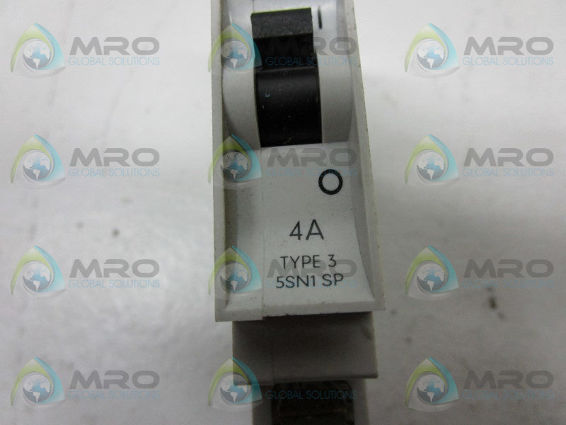 SIEMENS 5SN1SP304 CIRCUIT BREAKER 4A  NSNP