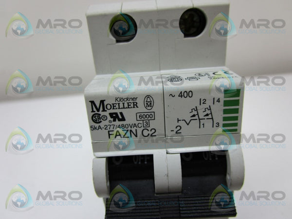 KLOCKNER MOELLER FAZNC2-2 CIRCUIT BREAKER 2A  NSNP