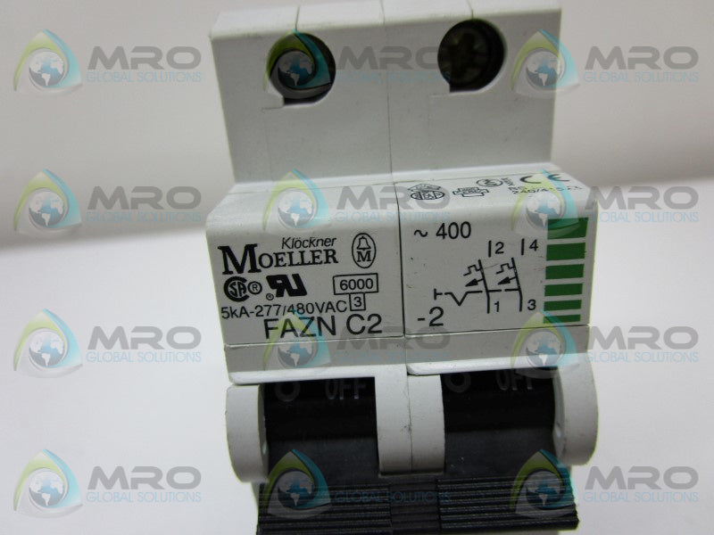 KLOCKNER MOELLER FAZNC2-2 CIRCUIT BREAKER 2A  NSNP