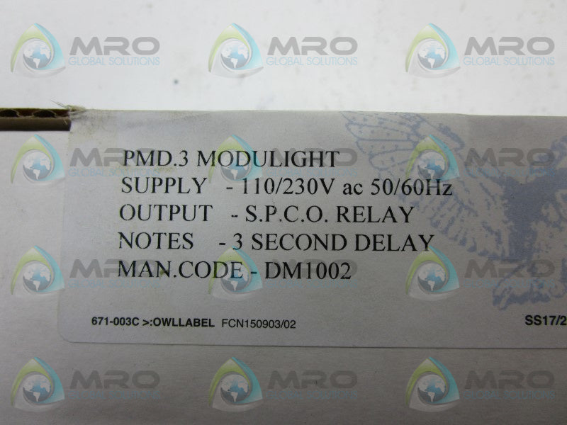 SYNATEL PMD.3 SAFETY RELAY MODULE  NSFS