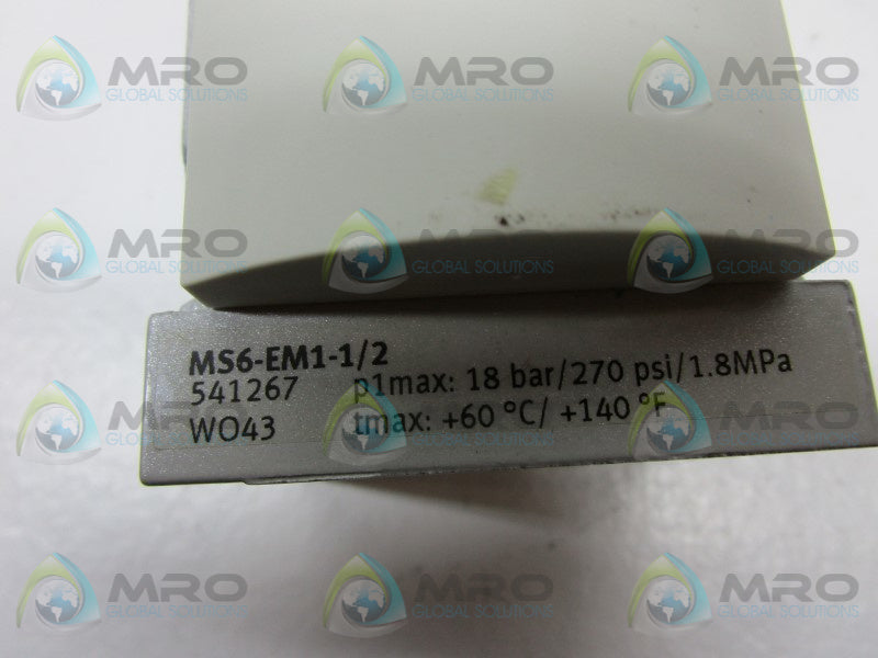 FESTO MS6-EM1-1/2 SOFT START VALVE  NSNP