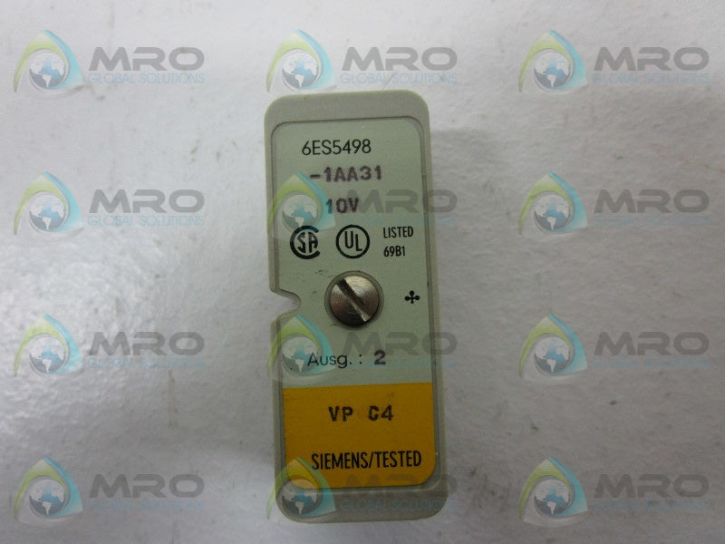SIEMENS 6ES5498-1AA31 MODULE MEASURE RANGE  NSNP