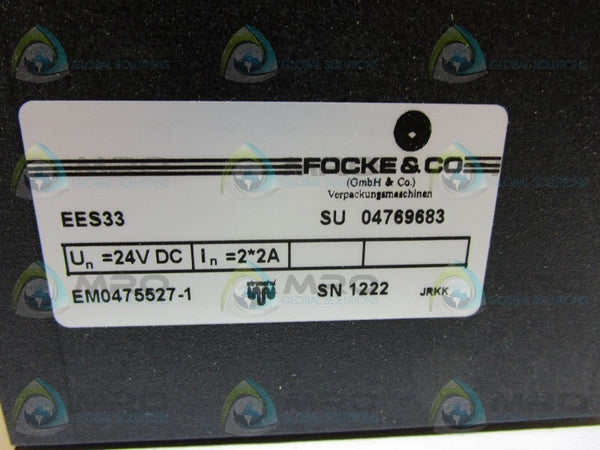 FOCKE EES33 04769683 EM0475527-1 SAFETY RELAY  NSNP